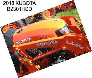 2018 KUBOTA B2301HSD