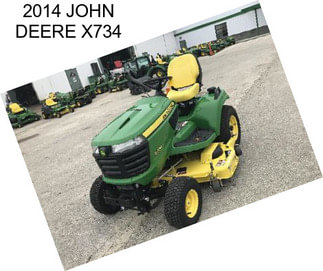 2014 JOHN DEERE X734