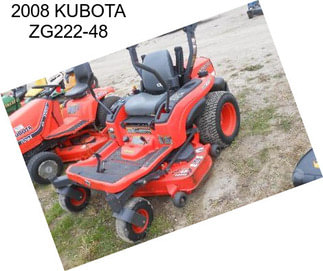 2008 KUBOTA ZG222-48