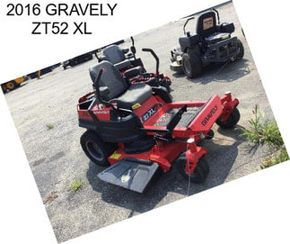 2016 GRAVELY ZT52 XL