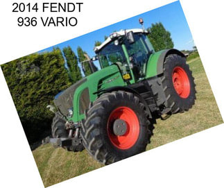 2014 FENDT 936 VARIO