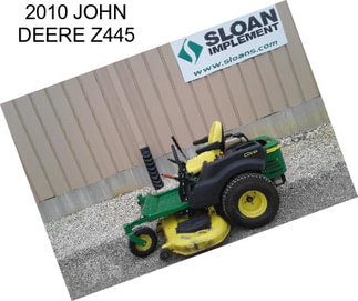 2010 JOHN DEERE Z445