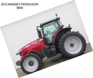 2012 MASSEY-FERGUSON 8650