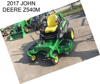 2017 JOHN DEERE Z540M