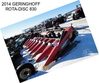 2014 GERINGHOFF ROTA-DISC 830