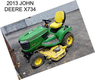 2013 JOHN DEERE X734