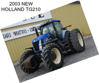 2003 NEW HOLLAND TG210