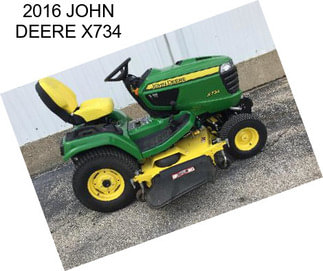 2016 JOHN DEERE X734