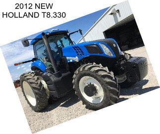 2012 NEW HOLLAND T8.330