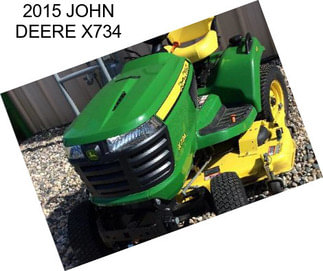 2015 JOHN DEERE X734