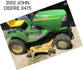 2002 JOHN DEERE X475