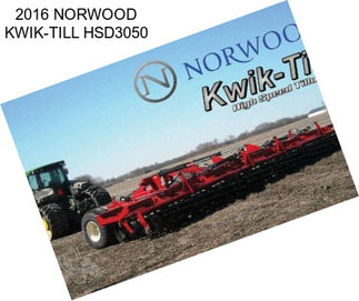 2016 NORWOOD KWIK-TILL HSD3050