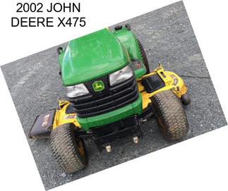 2002 JOHN DEERE X475