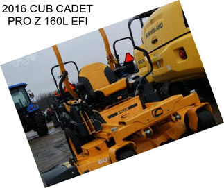 2016 CUB CADET PRO Z 160L EFI