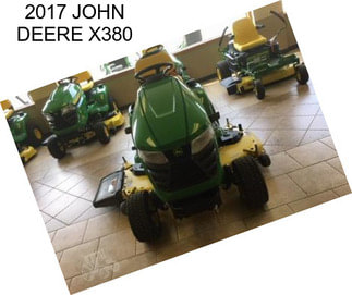 2017 JOHN DEERE X380