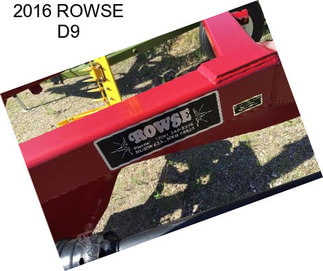 2016 ROWSE D9