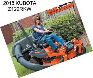 2018 KUBOTA Z122RKW