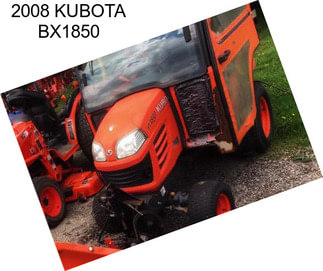 2008 KUBOTA BX1850
