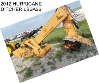 2012 HURRICANE DITCHER LBSA26