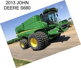 2013 JOHN DEERE S680