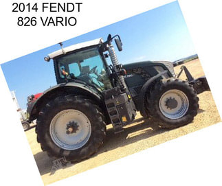 2014 FENDT 826 VARIO