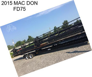 2015 MAC DON FD75