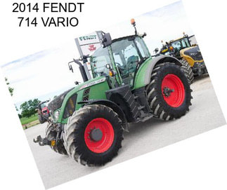 2014 FENDT 714 VARIO