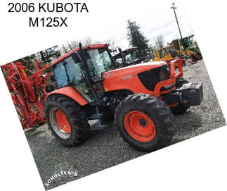 2006 KUBOTA M125X