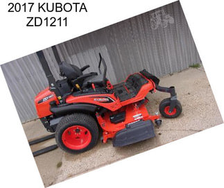 2017 KUBOTA ZD1211