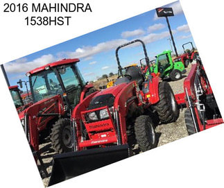 2016 MAHINDRA 1538HST