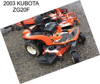 2003 KUBOTA ZG20F