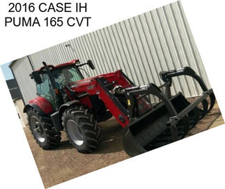 2016 CASE IH PUMA 165 CVT