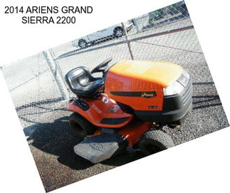 2014 ARIENS GRAND SIERRA 2200