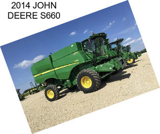 2014 JOHN DEERE S660