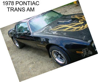 1978 PONTIAC TRANS AM