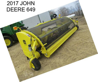 2017 JOHN DEERE 649