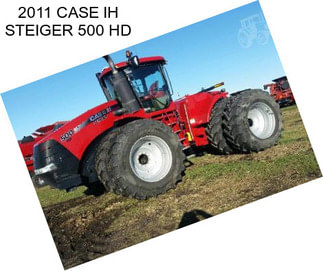 2011 CASE IH STEIGER 500 HD