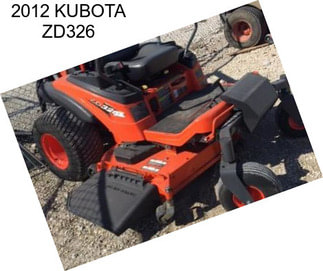 2012 KUBOTA ZD326