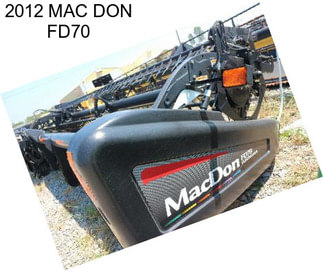 2012 MAC DON FD70