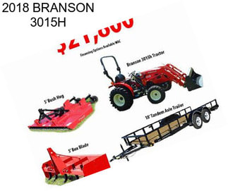 2018 BRANSON 3015H