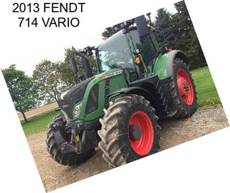 2013 FENDT 714 VARIO