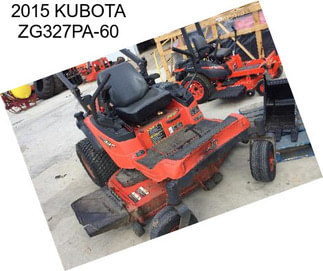 2015 KUBOTA ZG327PA-60