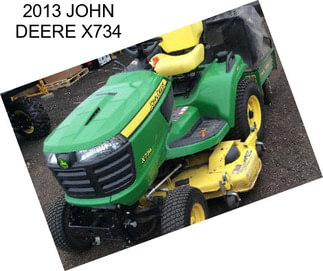 2013 JOHN DEERE X734