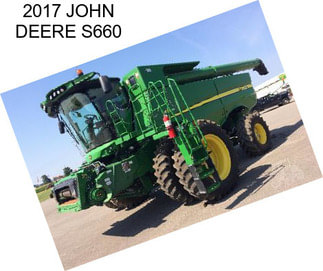 2017 JOHN DEERE S660