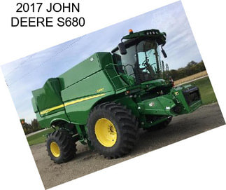 2017 JOHN DEERE S680