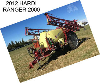 2012 HARDI RANGER 2000