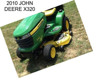 2010 JOHN DEERE X320