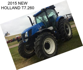 2015 NEW HOLLAND T7.260