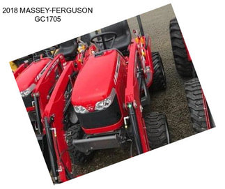 2018 MASSEY-FERGUSON GC1705