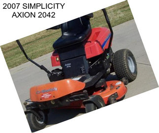 2007 SIMPLICITY AXION 2042